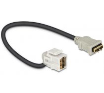 Keystone module with cable DeLOCK  HDMI ho-ho, 22cm, gray /86326