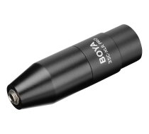 Adapter for Microphone BOYA 35C-XLR Pro, 3.5mm (TRS) Mini-Jack Female to XLR Male, with Integrated Phantom Power Converter, black / BOYA10134