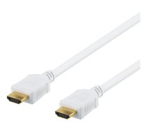 DELTACO ātrgaitas HDMI kabelis, 10 m, Ethernet, 4K UHD, balts