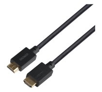 DELTACO ULTRA liela ātruma HDMI kabelis, 48Gbps, 1m, melns