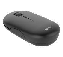 DELTACO Bezvadu biroja klusā pele, plakanas formas dizains, USB uztvērējs