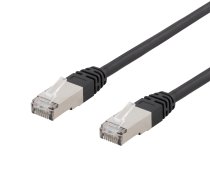 DELTACO S/FTP Cat6 patch kabelis, 1m, 250MHz, UV izturīgs, melns