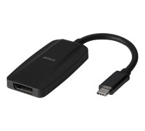 DELTACO USB-C - DP adapteris, USB-C ha, DP ho, 7680x4320 30Hz, svart