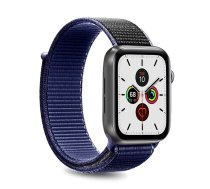 Adjustable sports strap PURO for Apple Watch 44mm, nylon, blue / AW44SPORTSPBLUE