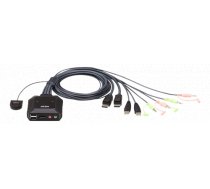 Switch ATEN 2xUSB-A, 1xDP, black / CS22DP / CS22DP-AT