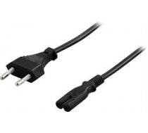 Cable DELTACO CEE 7/16 to IEC 60320 C7 , 250V / 2.5A, 10m, black / DEL-109AP