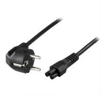 DELTACO grounded cable CEE 7/7 to IEC 60320 C5 , max 250V / 2.5A, 0.2m, black DEL-109CA-20