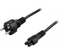 DELTACO grounded cable CEE 7/7 , IEC 60320 C5 , max 250V / 2.5A, 5m, black DEL-109G