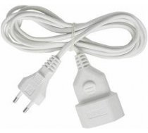 Brennenstuhl unplugged appliance cable for extension between unit and wall outlet, straight CEE 7/16 to straight IEC 60906-1, max 250V / 2.5A, 3m white 1161660 / DEL-118A