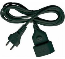 Brennenstuhl unplugged appliance cable for extension between unit and wall outlet, straight CEE 7/16 to straight IEC 60906-1, max 250V / 2.5A, 3m , black  1161790 / DEL-118B