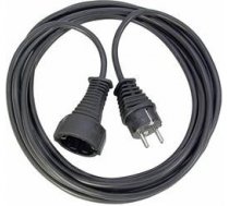 Brennenstuhl earthed extension cable straight CEE 7/7 to straight CEE 7/4 (Schuko), 3m , black 1165430 / DEL-118H