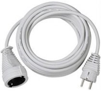 Brennenstuhl earthed extension cable straight CEE 7/7 to straight CEE 7/4 (Schuko), 10m , white 1168460 / DEL-118K