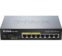 Switch D-Link 8x10 / 100 / 1000Mbps RJ45, 4xPoE, 52W, table-top, black / DGS-1008P