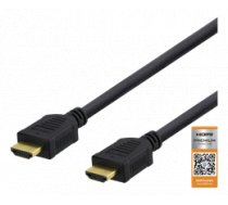 High-Speed Premium HDMI cable, 0,5m, Ethernet, 4K UHD DELTACO black / HDMI-1005D