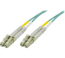 DELTACO OM3 fiberkabel LC - LC, duplekss, daudzmodu, 50/125, 2m