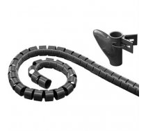 DELTACO Nylon cable shutter, 25mm diameter, tool included, 2.5m, black / LDR02