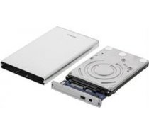 DELTACO external enclosure for 1x2.5, SATA 6Gb / s , USB 3.0, al/plast, silver /  MAP-GD29U3