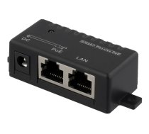 DELTACO PoE Gigabit Injector for PoE / PoE +, 10/100 / 1000Mbps, 48W, Black / POE-109