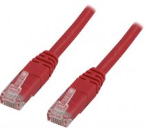 DELTACO U / UTP Cat5e plāksteru kabelis 3m, sarkans