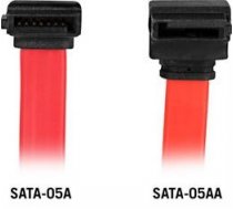 Cable DELTACO, SATA/SAS, angled, 0.5m / SATA-05A