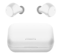 STREETZ True Wireless Stereo in-ear, divi austiņu uzgaļi, uzlādes korpuss, balts