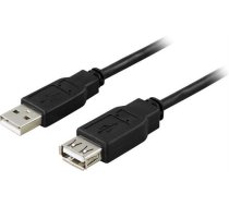 Cable DELTACO USB 2.0, 2m, black / USB2-12S