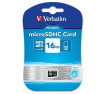 Verbatim memory card, microSDHC, 16GB , Micro Secure Digital High-Capacity, Class 10 / V44010