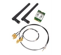 Shuttle WLN-M WLAN kit, 802.11b / g / n / ac, M.2-2230 card, incl. cables and antennas, 2.4 / 5GHz, 580Mbps, Bluetooth 4.0 POZ-WLNM01 / WLN-M