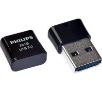 Philips USB 3.0 Flash Drive Pico Edition (melna) 32GB 8719274665588
