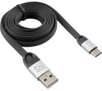 Sbox USB 2.0-Type-C/2.4A black/silver 1.5M T-MLX36425
