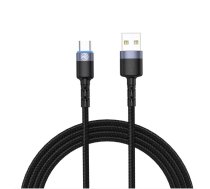 Tellur Data cable, USB to Type-C, LED, Nylon Braided, 1.2m black T-MLX42273