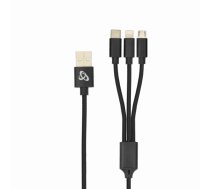 Sbox USB 2.0 8-pin/Type-C/Micro USB charging only 2.4A 1M BULK T-MLX53345