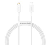 Baseus Superior sērijas USB-C kabelis uz Lightning, 20 W, PD, 1 m (balts) CATLYS-A02