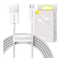 Baseus Superior sērijas kabelis no USB uz mikro USB, 2A, 2m (balts) CAMYS-A02