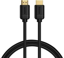 Baseus 2x HDMI 2.0 4K 60Hz kabelis, 3D, HDR, 18Gbps, 1m (melns) CAKGQ-A01