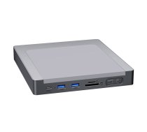 Invzi MagHub 8-in-1 USB-C Docking Station / Hub for iMac with SSD Bay (Gray) MH02