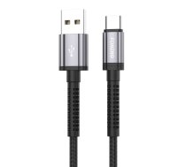 Foneng X83 USB to USB-C cable, 2.1A, 1m (black) X83 TYPE-C