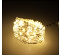 LED dekoratīvie vadu gaismekļi 5m 50LED silti balti KX5254