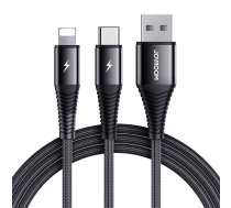 Joyroom USB cable Joyroom S-1230G12 2in1 USB-C / Lightning 3A 1.2m (black)