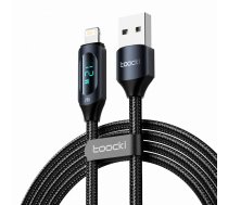 Toocki Charging Cable USB A-L, 1m, 12W (Black) TXCL-XY01