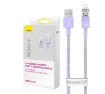 Baseus Fast Charging cable Baseus USB-A to Lightning  Explorer Series 2m, 2.4A (purple) CATS010105