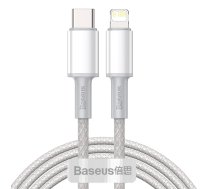 Baseus USB-C uz Lightning Baseus augsta blīvuma pīts kabelis, 20 W, PD, 2 m (balts) CATLGD-A02