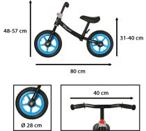 Balansa ritenis,melns ar zilu krāsu KX4544