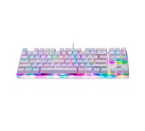 Motospeed mehāniskā spēļu tastatūra Motospeed K87S RGB (balta) K87S-BLUE