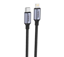 Foneng Cable USB-C to Lightning Foneng X95 Metal Head Braided PD 20W 1.2m (gray) X95 1.2M C-L