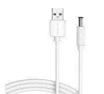 Vention Power Cable USB 2.0 to DC 5.5mm Barrel Jack 5V Vention CEYWF 1m (white)