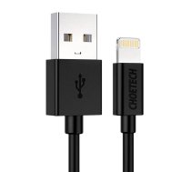 Choetech USB–Lightning kabelis Choetech IP0026, MFi, 1,2 m (melns) IP0026 BK