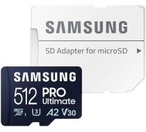 Samsung atmiņas karte Samsung MicroSDXC PRO Ultimate 512GB 200MB/s UHS-I/U3 (MB-MY512SA/WW)
