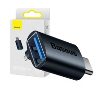 Baseus Ingenuity USB-C uz USB-A adapteris OTG (zils) ZJJQ000003