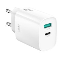 Sienas lādētājs XO CE30, 30W, 1x USB-C, 1x USB-A